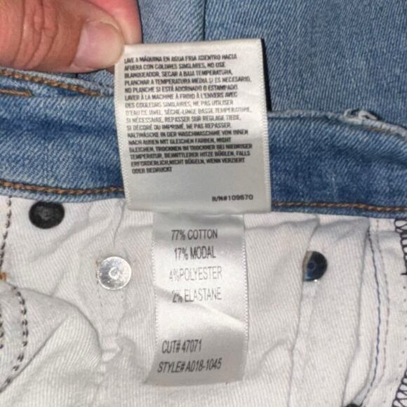 Agolde Light Wash Distressed Skinny Jeans Women’s 24 Casual Classic Beach Preppy - Picture 10 of 10